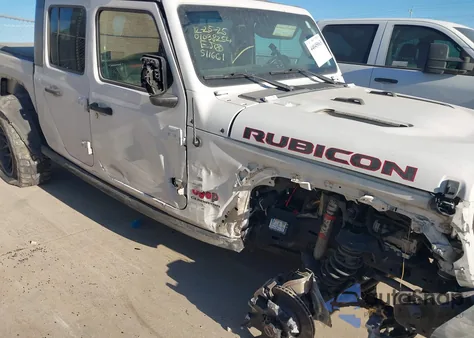 2021 Jeep Gladiator Rubicon 4X4 z USA, uszkodzony, nr VIN 1C6JJTBGXML511661
